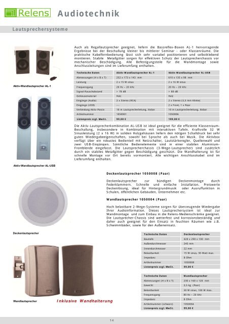 Produktkatalog 2012 - Relens