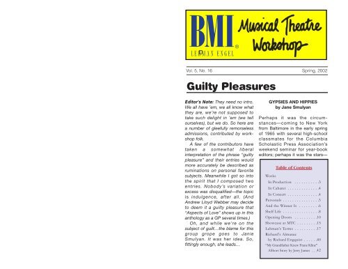 Guilty Pleasures - BMI.com