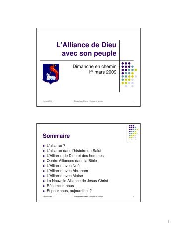 L'Alliance de Dieu avec son peuple - Paroisse de Lannion