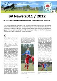 vereinszeitung - 11. Ausgabe.pdf - SV 1930 Steinfurth eV