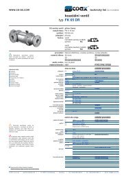 typ koaxiální ventil FK 65 DR - müller co-ax ag