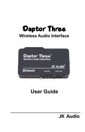 Daptor Three Manual - JK Audio