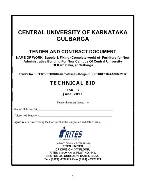 Karnataka Tenders Government Of Karnataka Tenders