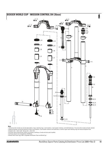 rockshox boxxer parts