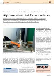 High-Speed-Ultraschall für rasante Tuben - Polyscope