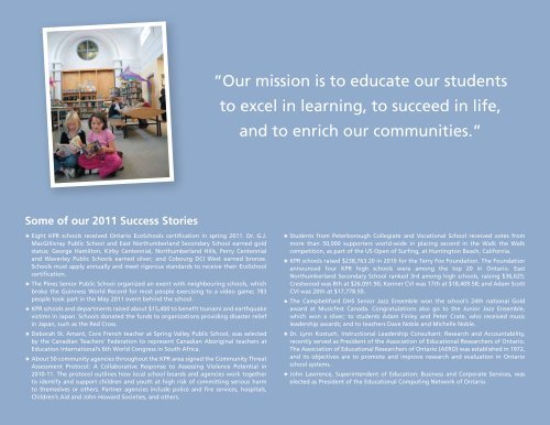 Beyond our Borders - Kawartha Pine Ridge District School Board