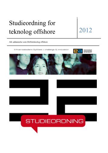 Studieordning for Driftsteknolog offshore - Erhvervsakademi Sydvest