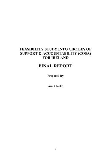 Feasibility study into Circles of Support and Accountability for Ireland ...