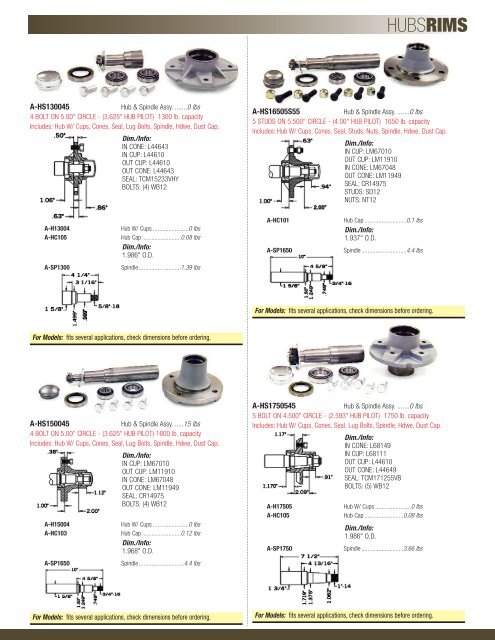 Ag Supply - Weld-On Axles & Hubs - Trusty Tractor