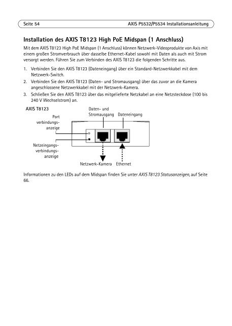 AXIS P5532/P5534 Installation Guide - Axis Communications