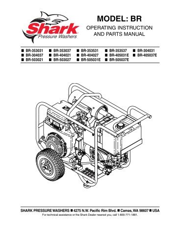 MODEL: BR - Shark Pressure Washers