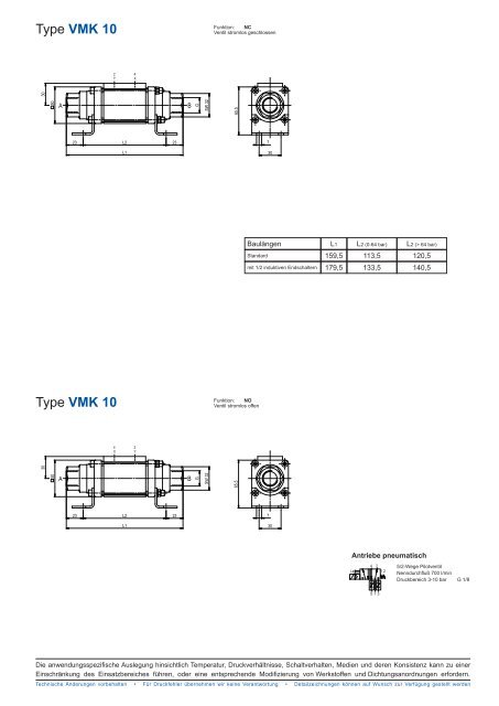 Type coaxial Ventil VMK 10 - müller co-ax ag