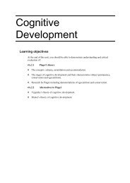 Cognitive Development - Jeff Standen