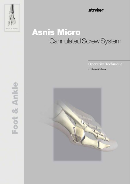 Asnis Micro Operative Technique - Stryker