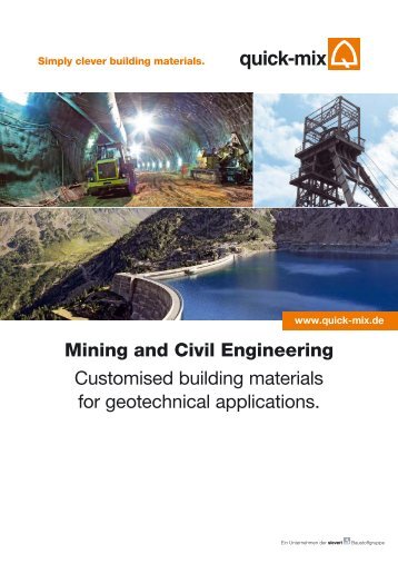 Mining and Civil Engineering Customised building ... - quick-mix