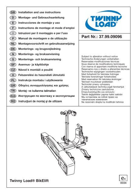 voor een handleiding. - Twinny Load