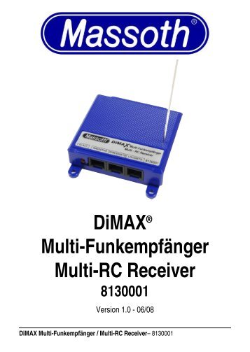 Dimax® Multi-Funkempfänger Multi-Rc Receiver - Champex-Linden