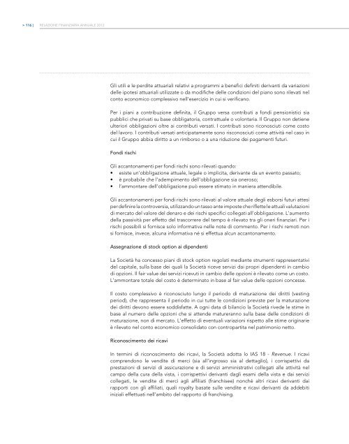 Relazione finanziaria annuale 2012 - Luxottica
