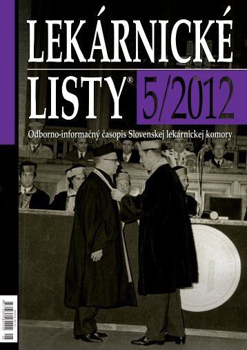 Lekárnické LiSty® 5/2012 - Slovenská lekárnická komora