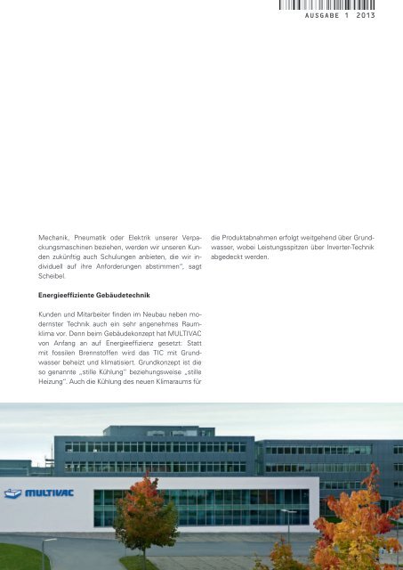 MULTIVAC Kundenmagazin UPDATE - 1-2013 - PDF herunterladen