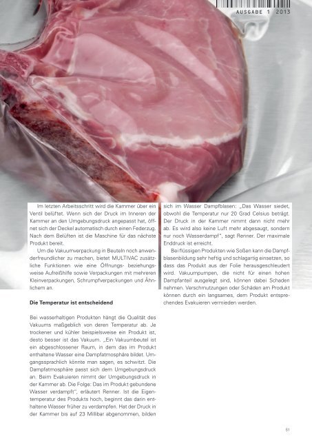 MULTIVAC Kundenmagazin UPDATE - 1-2013 - PDF herunterladen