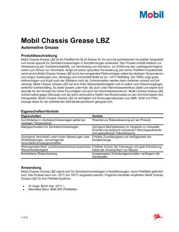 Mobil Chassis Grease LBZ - Korb Schmierstoffe