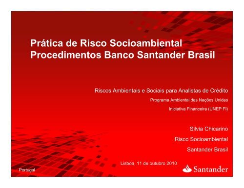 PrÃ¡tica de Risco Socioambiental Procedimentos Banco Santander ...