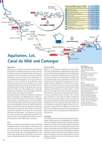 Aquitanien, Lot, Canal du Midi und Camargue - Kuhnle-Tours