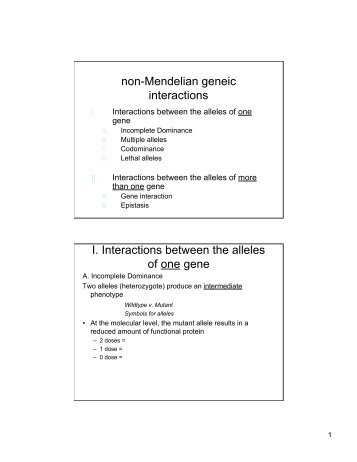 Extensions of Mendel