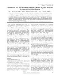 Conventional and PCR Detection of Aphelenchoides fragariae in ...