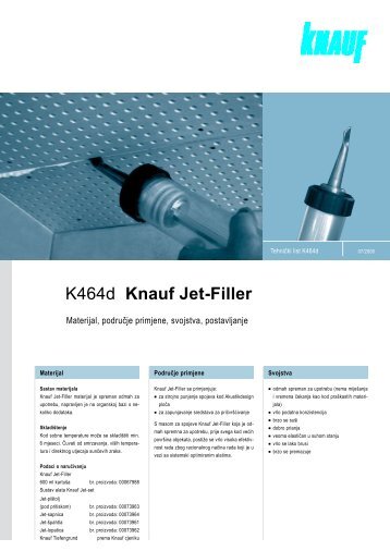 K464d Knauf Jet-Filler