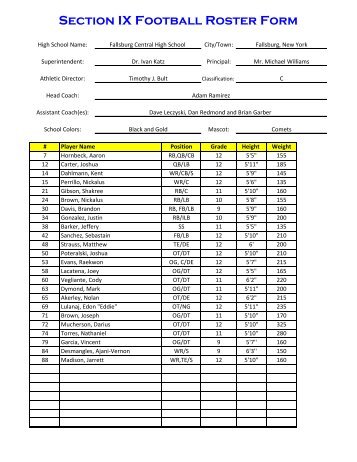 Fallsburg - Section IX Athletics