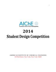 2014 BioChemical Engineering Design Problem Statement - CMBE