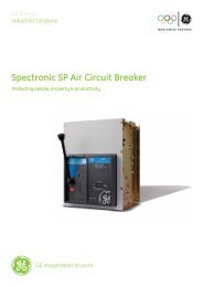 Spectronic SP Air Circuit Breaker - GE Industrial Systems