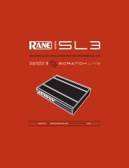 SL 3 Manual for Serato Scratch Live 1.9.2 - Underground Hip Hop