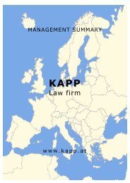 Law firm - KAPP Rechtsanwalts GmbH