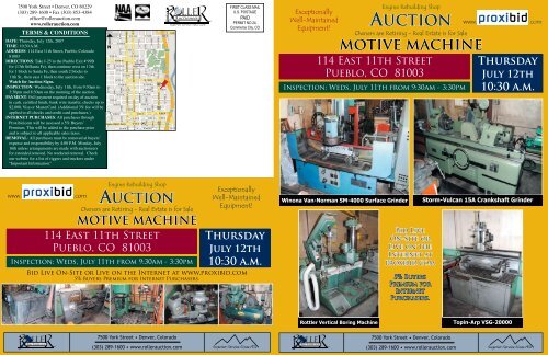 auction motive machine - Roller Auctioneers