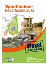 SpielflÃ¤chenbedarfsplan Wesel 2012-2015