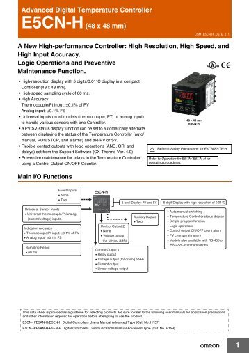 1 Advanced Digital Temperature Controller E5CN-H(48 x 48 mm)