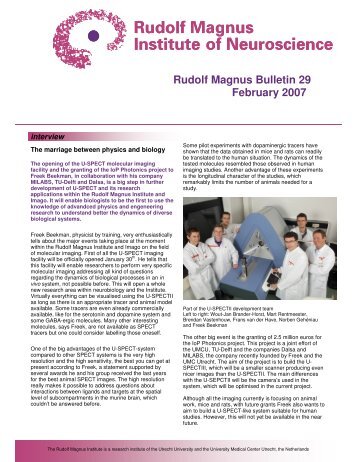 Rudolf Magnus Bulletin 29 February 2007 - UMC Utrecht