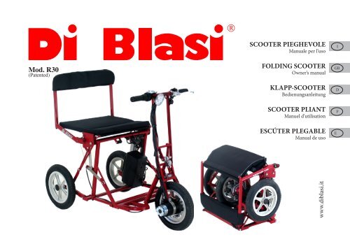 SCOOTER PIEGHEVOLE KLAPP-SCOOTER SCOOTER ... - Di Blasi