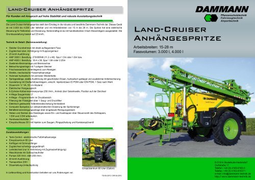 Land-Cruiser Anhängespritze - Dammann