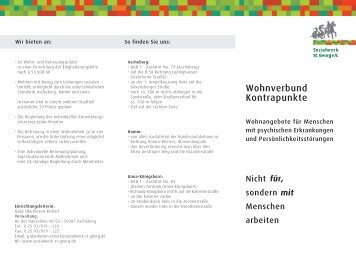 Flyer aussen - Sozialwerk St. Georg