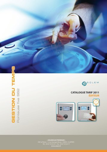 Tarif EDITEUR 2011 - Solem