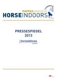 Pressespiegel PAPPAS AMADEUS HORSE INDOORS 2013