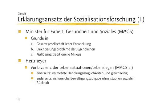 Ansatz der Sozialisations- forschung (Heitmeyer) - Ploecher.de