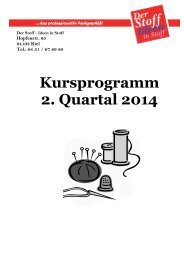 Kursprogramm 2. Quartal 2014