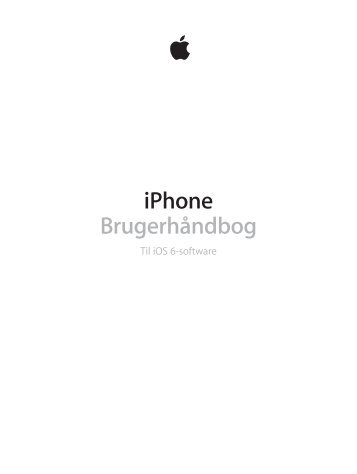 iPhone Brugerhåndbog - Support - Apple