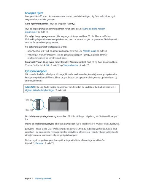 iPhone Brugerhåndbog - Support - Apple