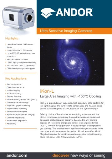 iKon-L CCD Flyer - Andor Technology